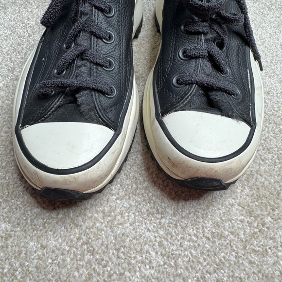 Converse Run star Hike black platform canvas sneaker w9.5/m6 - Picture 3 of 9